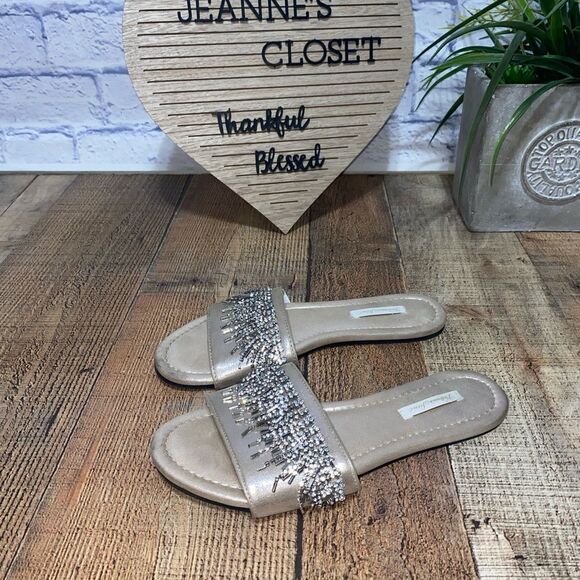 Victoria’s Secret rhinestone fringe slip on sandals - Picture 7 of 7